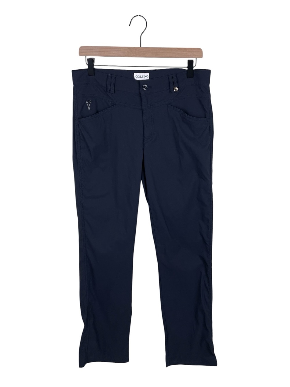 Golfino Women’s Navy Blue Straight Performance Golf Pants Size 10 Lightweight